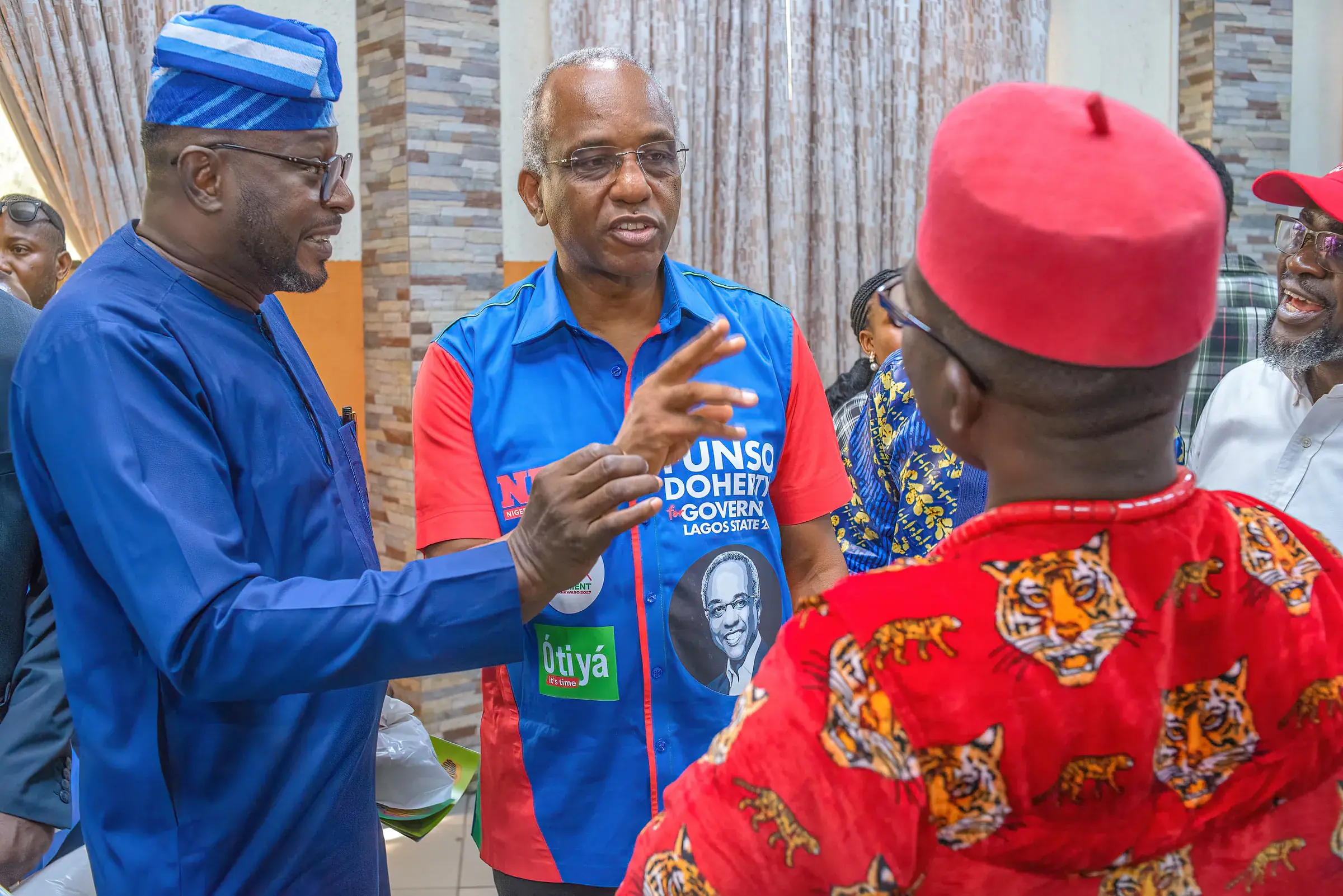 Funso Doherty with people at Felabration 2026.